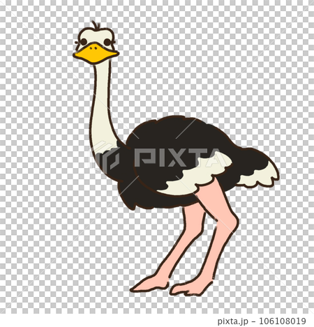 鴕鳥可愛插畫 106108019