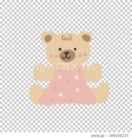 Cute cartoon pastel doodle hand draw bear Cute cartoon pastel doodle hand draw bear 106108215