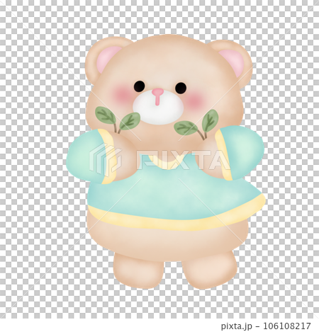 Cute cartoon pastel doodle hand draw bear Cute cartoon pastel doodle hand draw bear 106108217