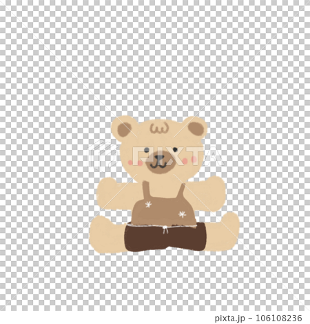 Cute cartoon pastel doodle hand draw bear Cute cartoon pastel doodle hand draw bear 106108236
