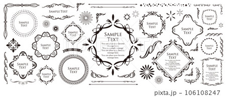 ロマンチックでゴージャスな大人かわいいアンティークフレーム 106108247