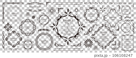 ロマンチックでゴージャスな大人かわいいアンティークフレーム 106108247