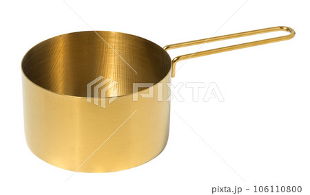 Copper ladle for cooking on a white isolated background 106110800