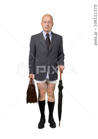 A businessman in underpants 106111578