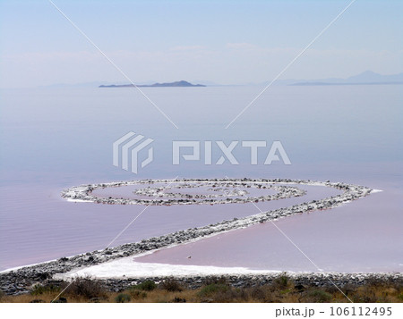 Spiral Jetty, Robert Smithson's masterpiece earthwork Spiral Jetty, Robert Smithson's masterpiece earthwork 106112495