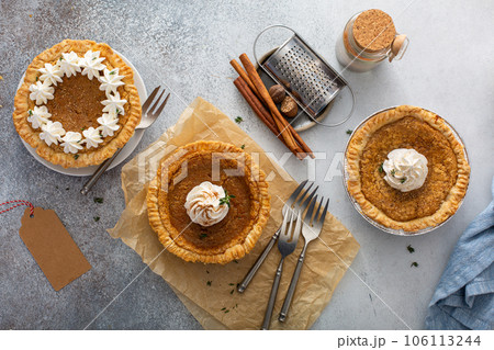 Mini pumpkin or sweet potato pies for Thanksgiving Mini pumpkin or sweet potato pies for Thanksgiving 106113244