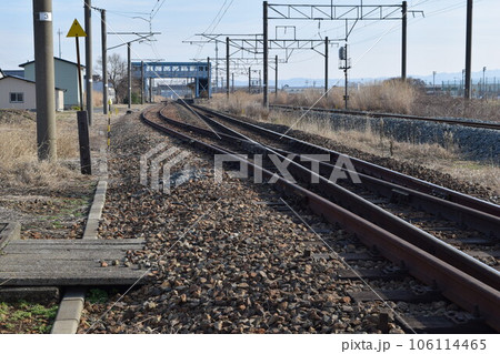 鉄道線路の分岐ポイント 鉄道線路の分岐ポイント 106114465