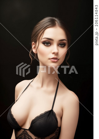 Beautiful woman posing for lingerie advertisement Beautiful woman posing for lingerie advertisement 106114843