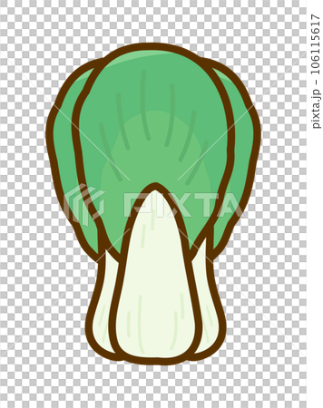 秋の味覚のイラスト素材、青梗菜 秋の味覚のイラスト素材、青梗菜 106115617