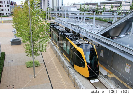 【宇都宮ライトレール】HU300形（宇都宮芳賀ライトレール線：宇都宮駅東口電停） 106115687
