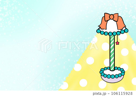 メモ帳　メルヘンチックなランプシェード　ゆめかわいい　イラスト　余白スペース　文字入れスペース 106115928