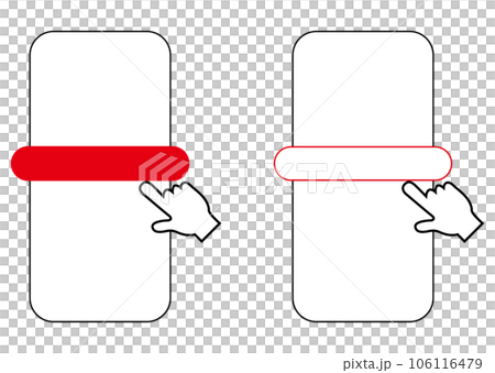 スマートフォンと指 106116479