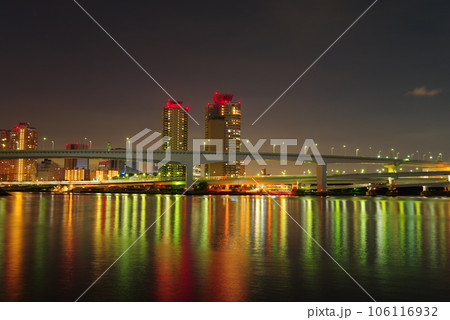 豊洲から望む街の夜景 106116932