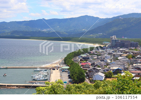 唐津城から眺める虹の松原方面の眺望 唐津城から眺める虹の松原方面の眺望 106117554