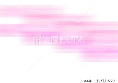 ピンクの水彩タッチの背景素材　アブストラクト（白い背景） 106119227
