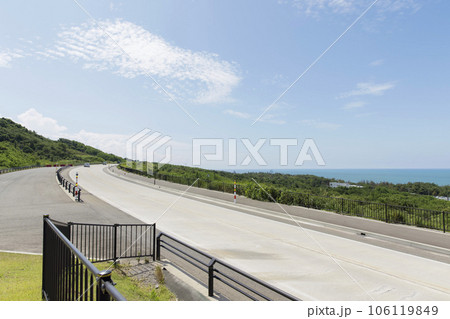 秋田県 下浜サンセットロード 秋田県 下浜サンセットロード 106119849