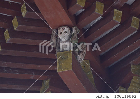 日吉大社　西本宮楼門（軒下）の神猿 106119992