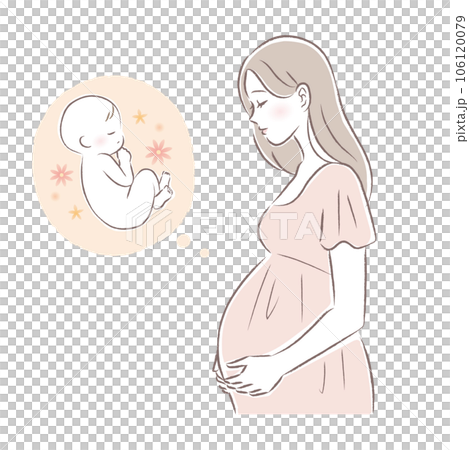 上個月孕婦和嬰兒插畫 上個月孕婦和嬰兒插畫 106120079