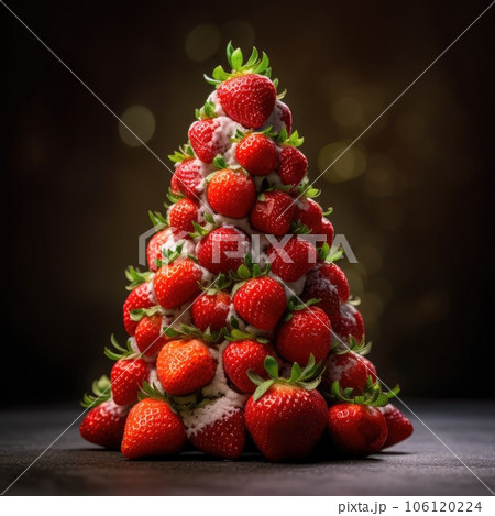 strawberry Сhristmas tree.ideas for Сhristmas table design.  strawberry Сhristmas tree.ideas for Сhristmas table design.  106120224