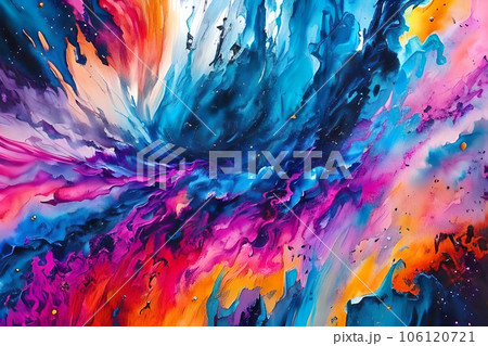 Water color or oil painting fine art illustration of abstract splash flame fire spray brush dropping artistic print digital art.  Water color or oil painting fine art illustration of abstract splash flame fire spray brush dropping artistic print digital art.  106120721