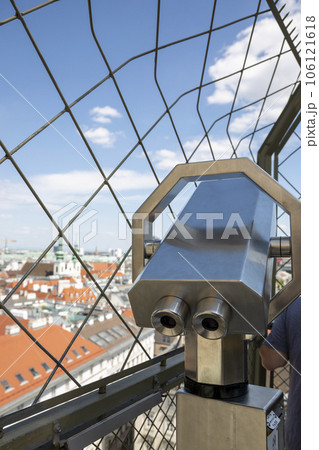 Spyglass on the observation deck of St. Stephen's Cathedral..in Vienna Spyglass on the observation deck of St. Stephen's Cathedral..in Vienna 106121618