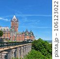 Amazing View of Quebec City skyline with Saint Lawrence river in Canada 106123022