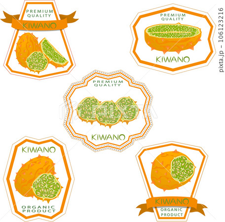 Sweet juicy tasty natural eco product kiwano 106123216