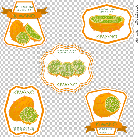 Sweet juicy tasty natural eco product kiwano 106123216