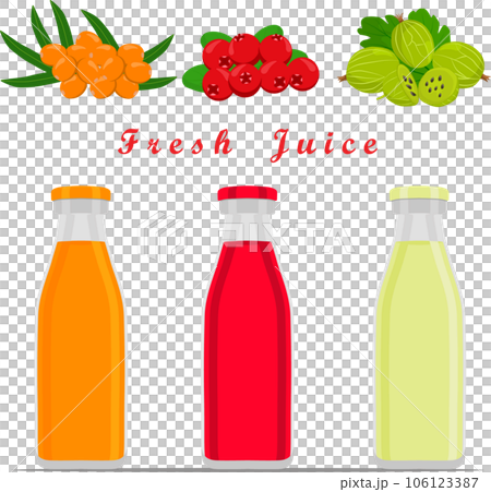 Sweet tasty natural eco product juice in bottle Sweet tasty natural eco product juice in bottle 106123387