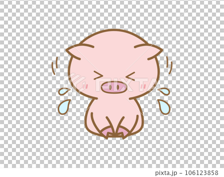 三つ指をついて謝るぶた 106123858