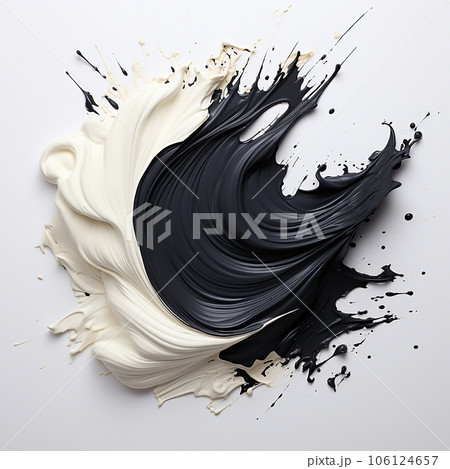 Seamless pattern blue watercolor blueberries. Ai-generated 106124657