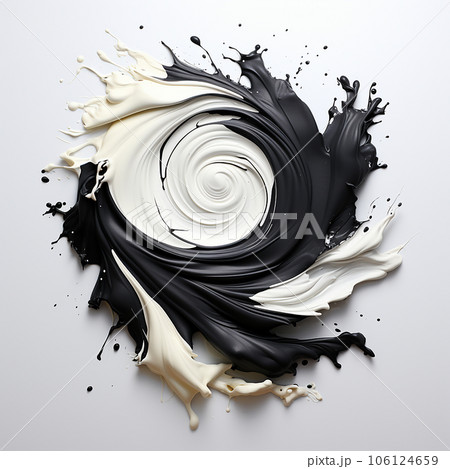 Seamless pattern blue watercolor blueberries. Ai-generated 106124659