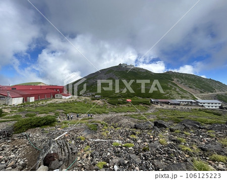 Mount Norikura (Norikura-dake) is a potentially active volcano located on the borders of Gifu and Nagano prefectures in Japan. It is part of the Hida Mountains and is listed among the 100 Famous Japan 106125223