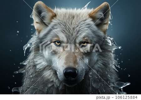 狼の顔,Generative AI AI画像 106125884