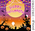 ハロウィンのかわいい背景素材 ハロウィンのかわいい背景素材 106125963