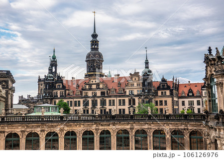 Famous Zwinger palace, Dresdner Zwinger Art Gallery of Dresden, Saxrony, Germany. 106126976