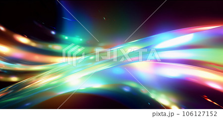 虹色のレンズフレアのエフェクト Generative AI 虹色のレンズフレアのエフェクト Generative AI 106127152