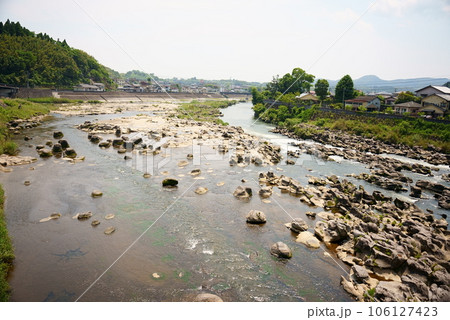 奇岩が転がる轟の瀬の景色 奇岩が転がる轟の瀬の景色 106127423
