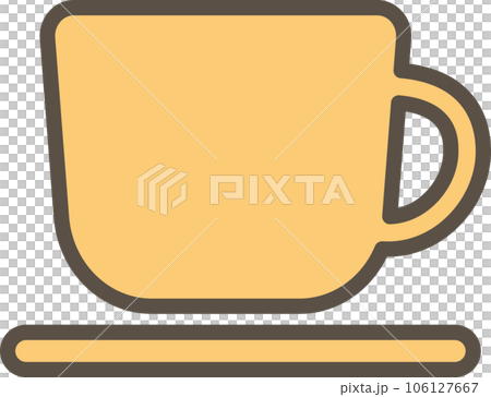 Simple pictogram illustration of a cup 106127667