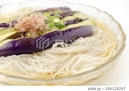冷やしナスそうめん 106128267