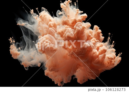 puffs of smoke forming unique shapes in zero gravity 106128273