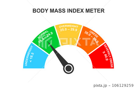 bmi, body mass index infographic. Custom-Designed Illustrations