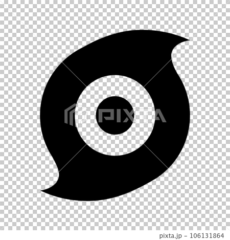 Simple typhoon icon. Hurricane. vector. 106131864