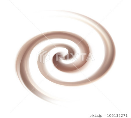 Vector background of swirling chocolate texture 106132271