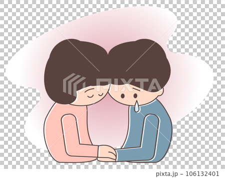 落ち込んでいる人と寄り添う人 106132401