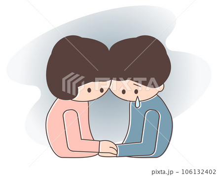 落ち込んでいる人と寄り添う人 106132402