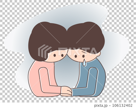 落ち込んでいる人と寄り添う人 106132402