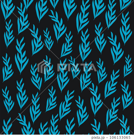 Flourish nature summer garden textured background. Floral seamless pattern. Branch with leaves Flourish nature summer garden textured background. Floral seamless pattern. Branch with leaves 106133065
