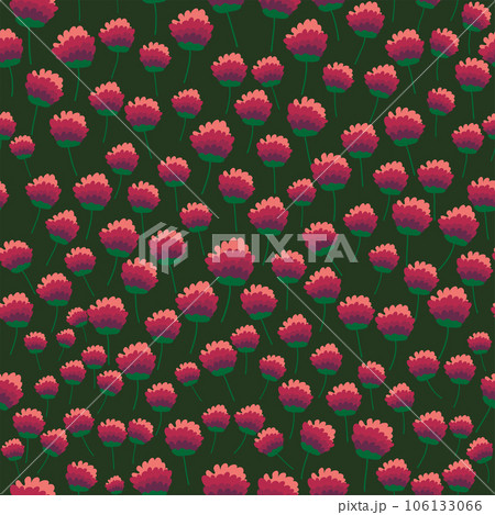 Clover blooming pink seamless pattern. St. Patrick's Day seamless pattern Clover blooming pink seamless pattern. St. Patrick's Day seamless pattern 106133066
