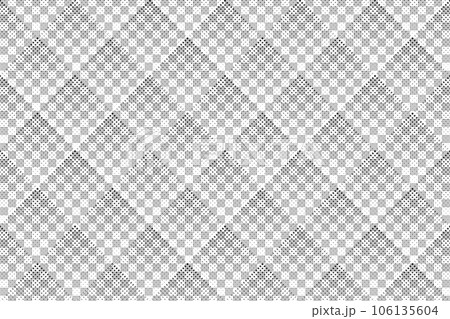 Abstract Seamless Geometric Checked Dots and Dashes Pattern. White Textured Background. Vector Art. Abstract Seamless Geometric Checked Dots and Dashes Pattern. White Textured Background. Vector Art. 106135604